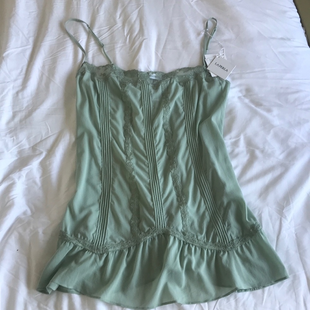 NWT La Perla light green Slip large